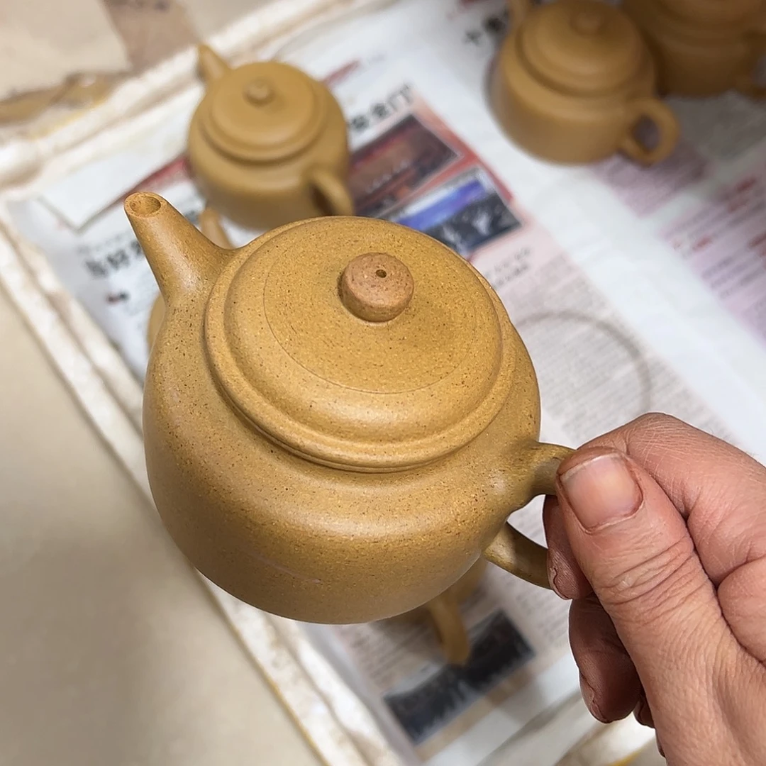 紫砂茶壶黄金段德中微瑕