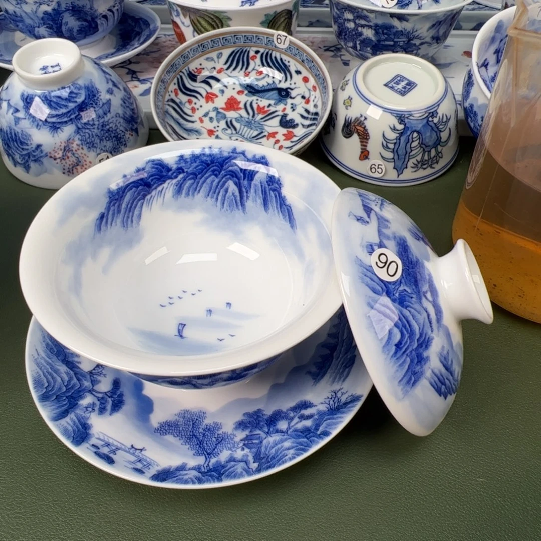 景德镇纯手工纯手绘茶具木木90