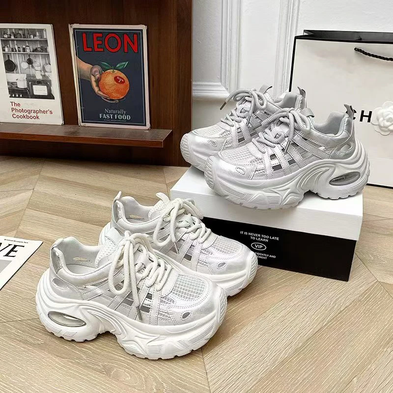 【月光漫步】达思图夏季新款镂空老爹鞋时尚百搭气垫休闲鞋