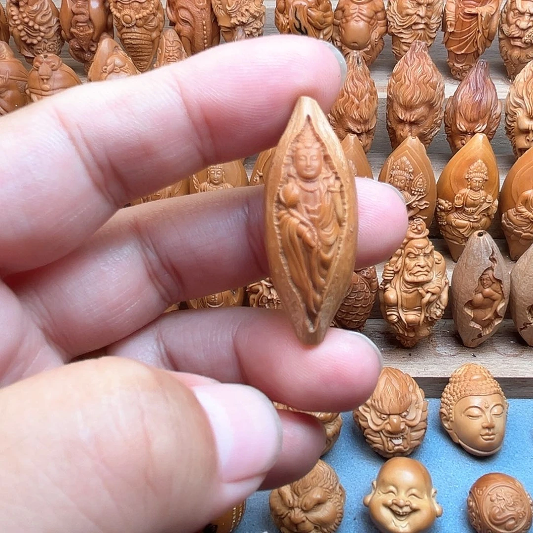 橄榄核吊坠17观音