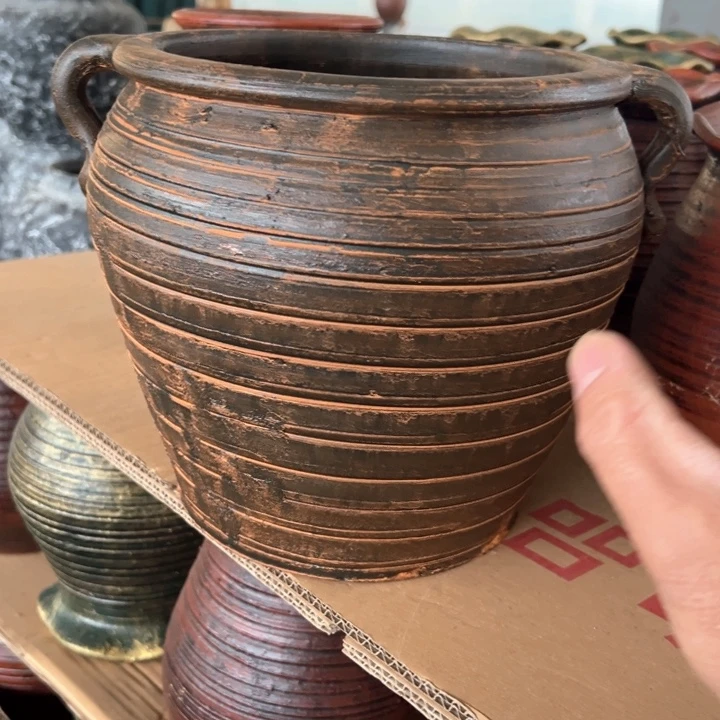 16.9-1高20口20土黄耳缸