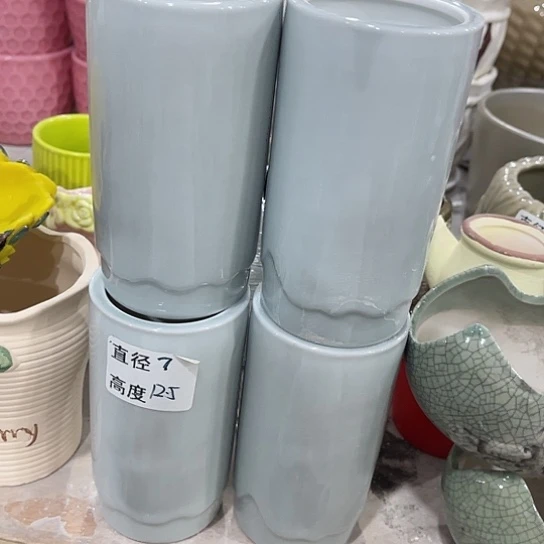 多肉绿植陶瓷花盆9.9包邮，有孔