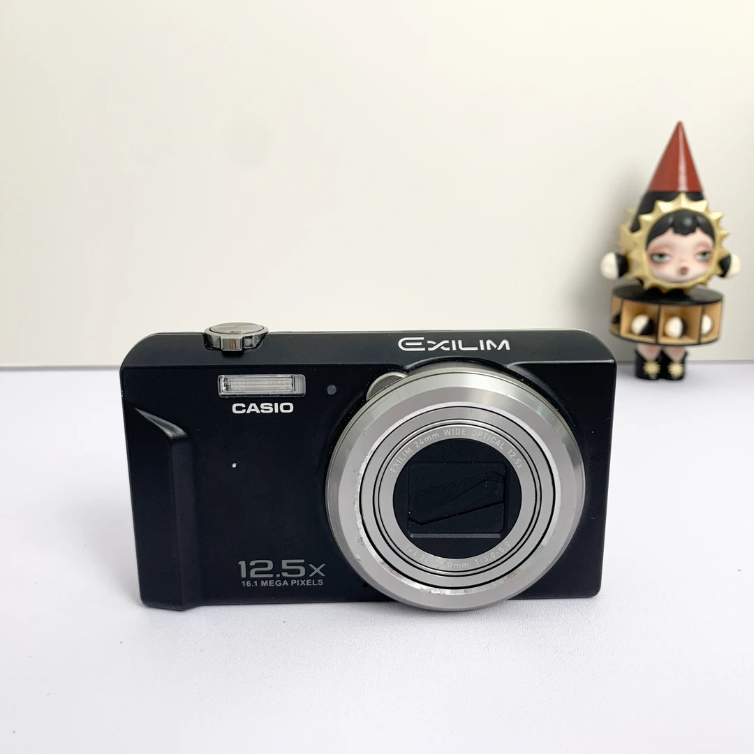 9新 Casio/卡西欧 zs150黑色1610万像素12.5倍变焦磨皮美颜质感