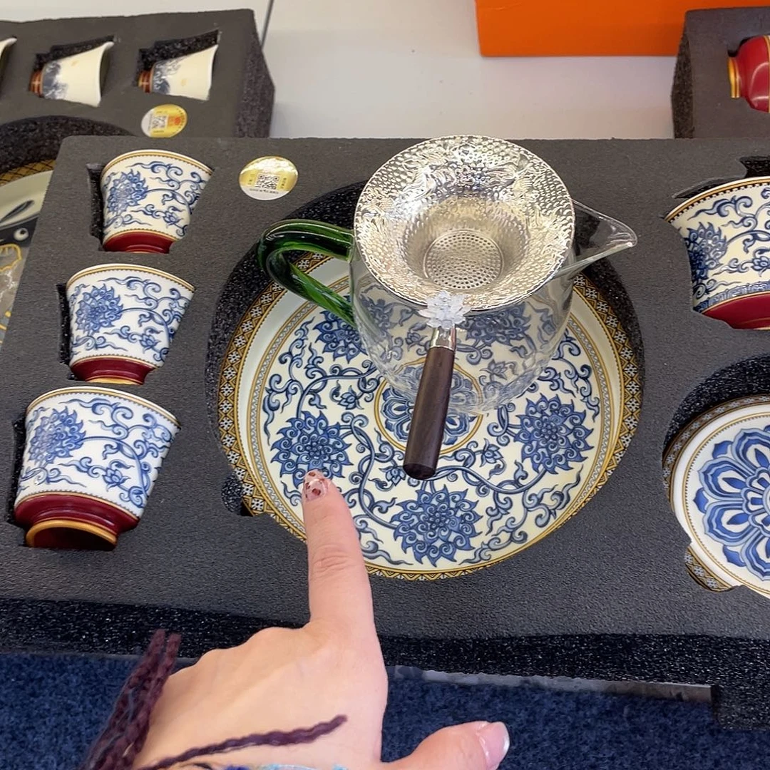 陶景德陶瓷盖碗茶具