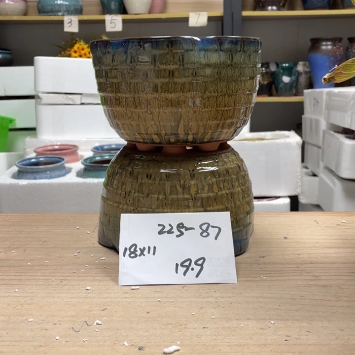 紫砂花盆多肉花盆微瑕87