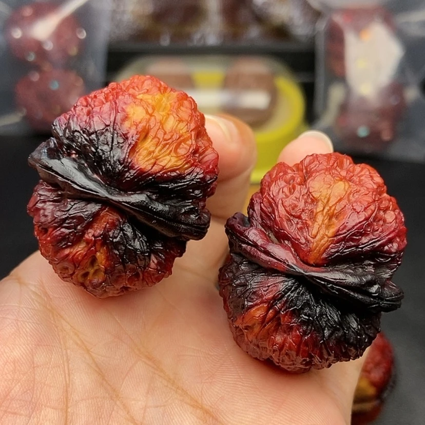 【闪购商品】把件文玩核桃40尺铁狮子球