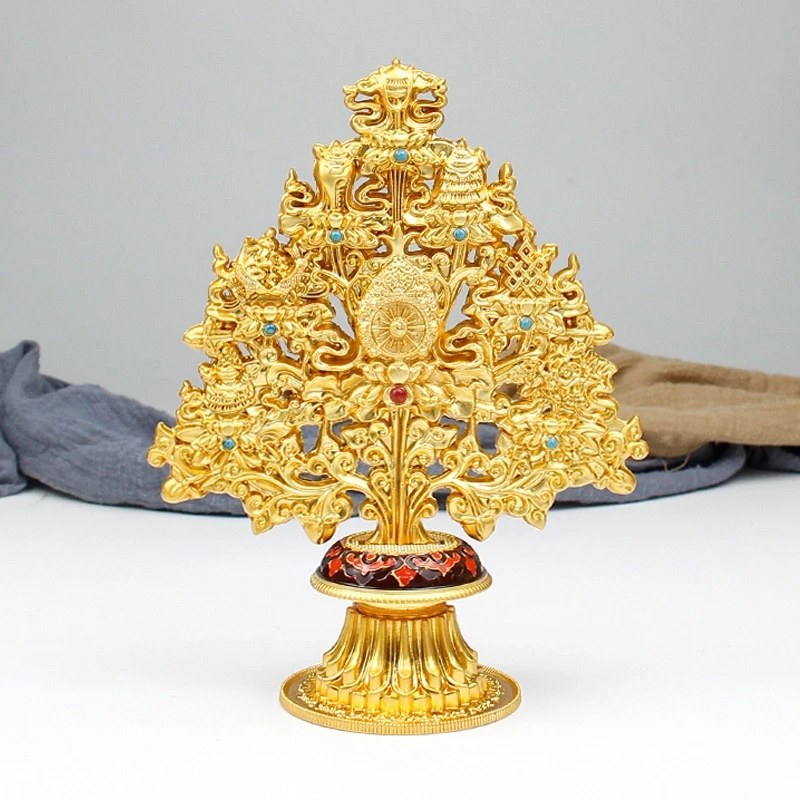 6八宝树家居摆件吉祥八宝