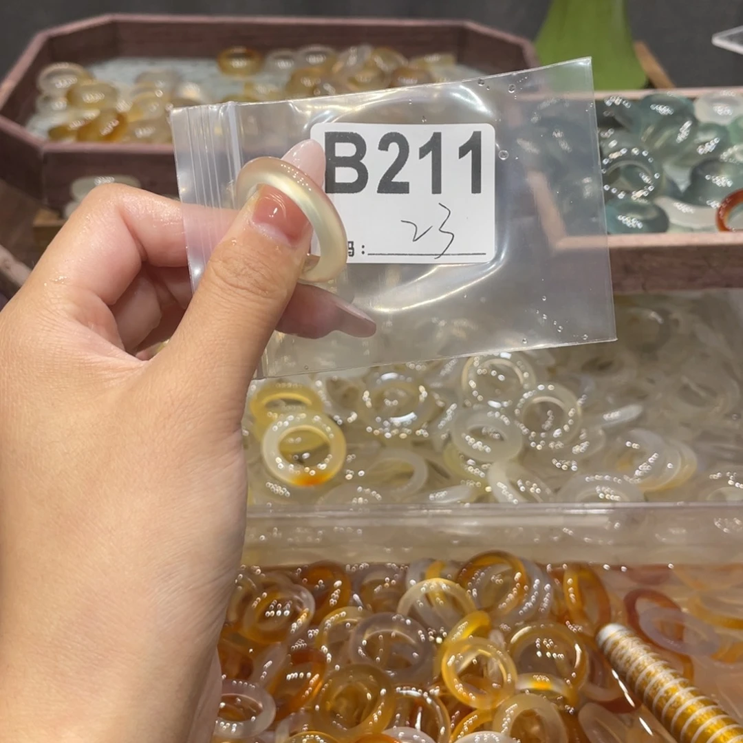 玛瑙/玉髓未镶嵌戒指211