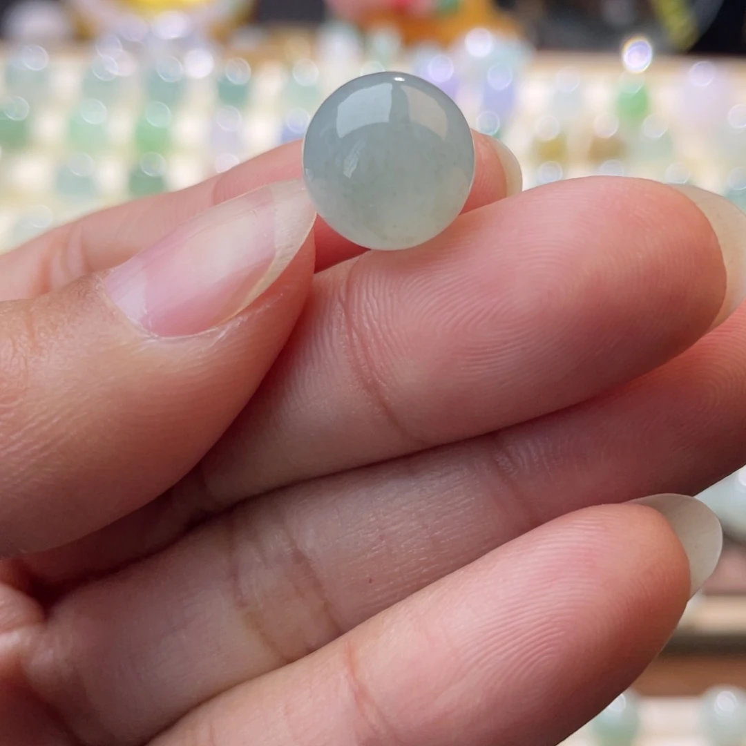 翡翠散珠冰晴圆珠11.5mm
