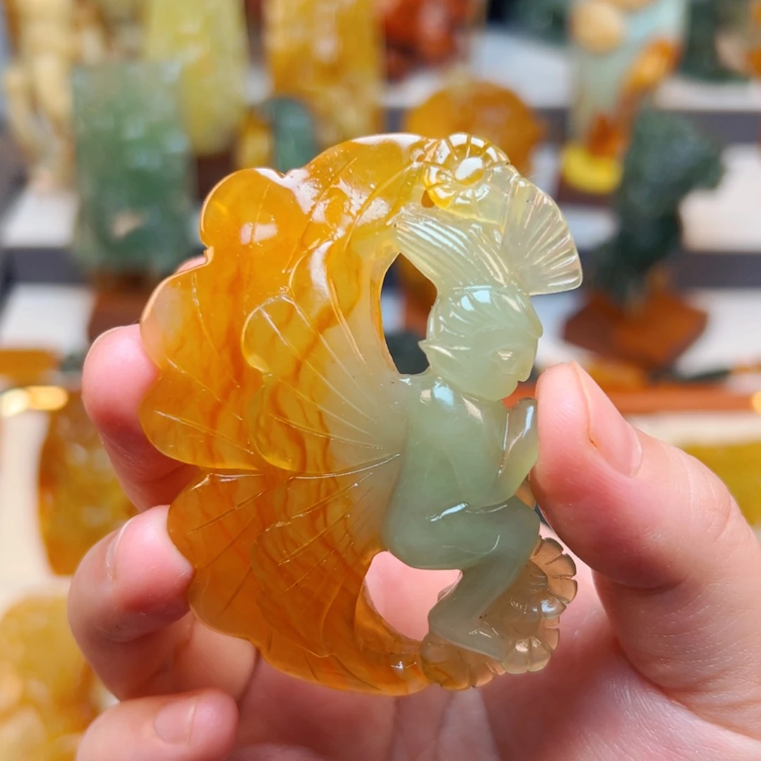 未镶嵌蛇纹石玉颈饰