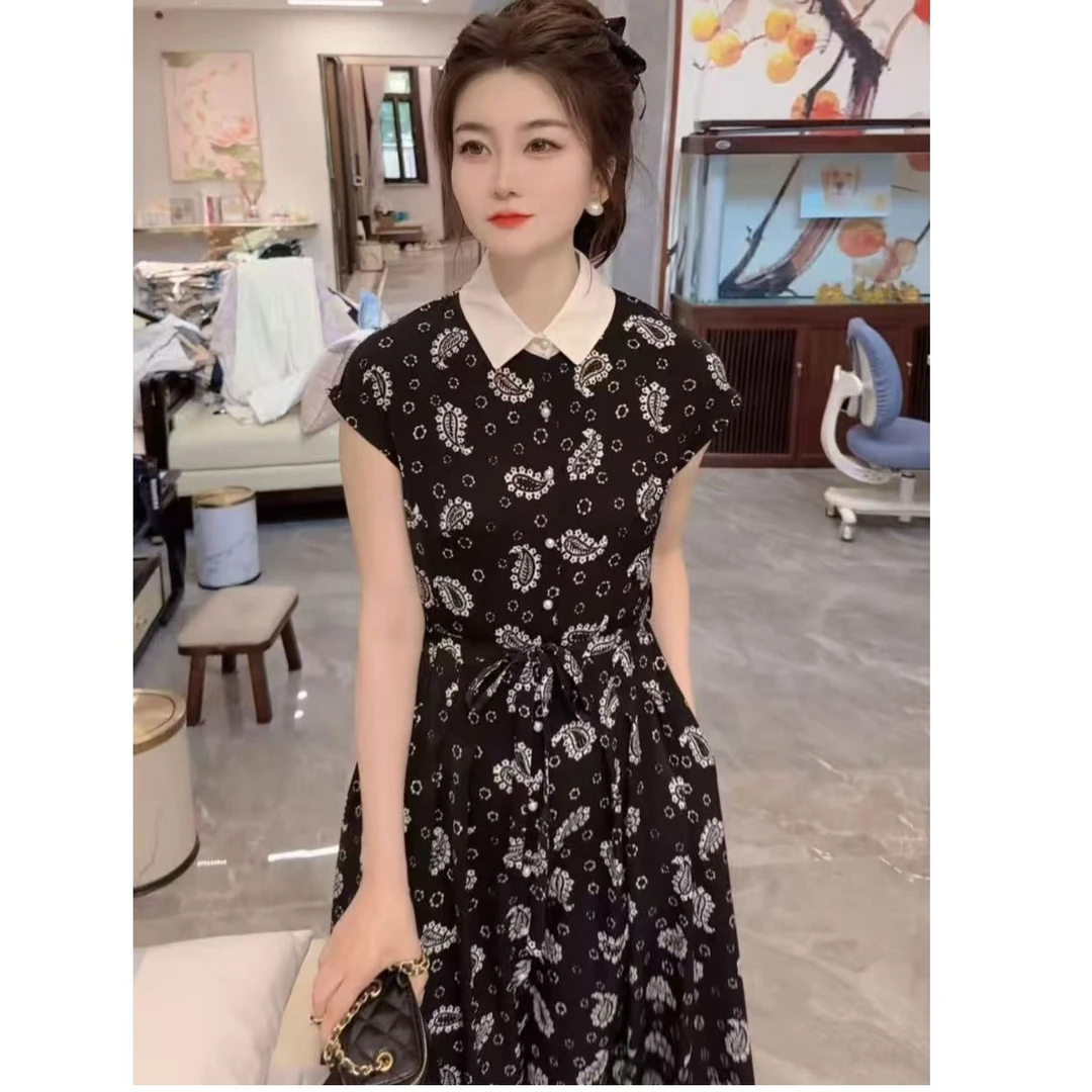 『设计花纹U』设计显瘦百搭时尚连衣裙726