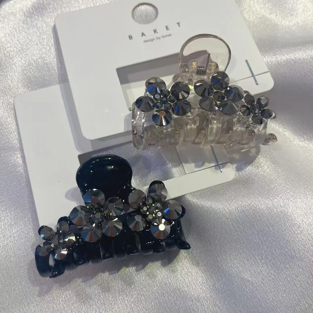 韩国 气质 小众 ins 手工 花花 半抓夹D338