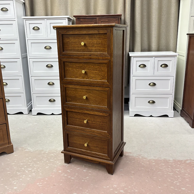 40*30*97cm胡桃色5抽收纳柜