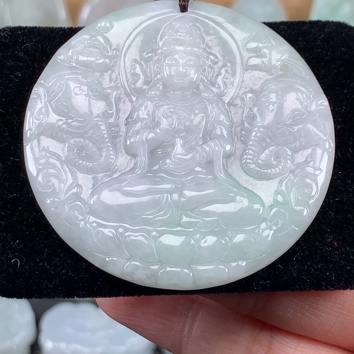 颈饰未镶嵌翡翠普贤