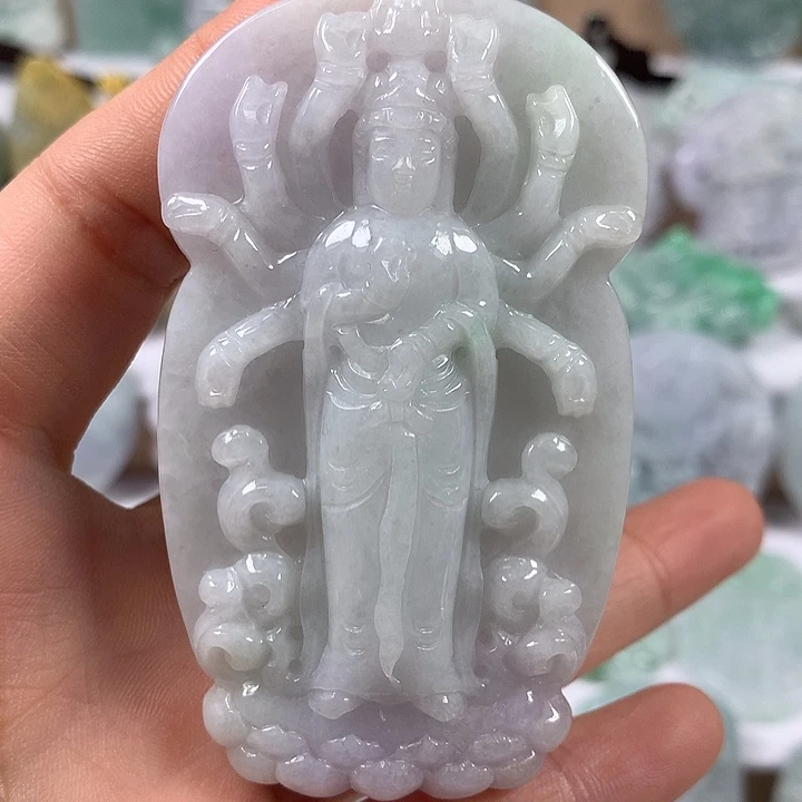 项圈未镶嵌翡翠千手观音福利