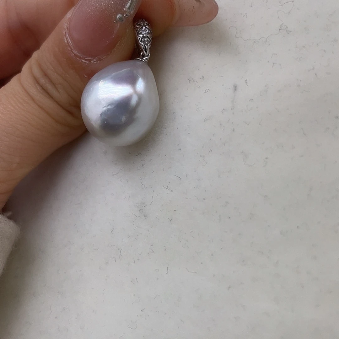 14K金镶嵌戒指海水珍珠