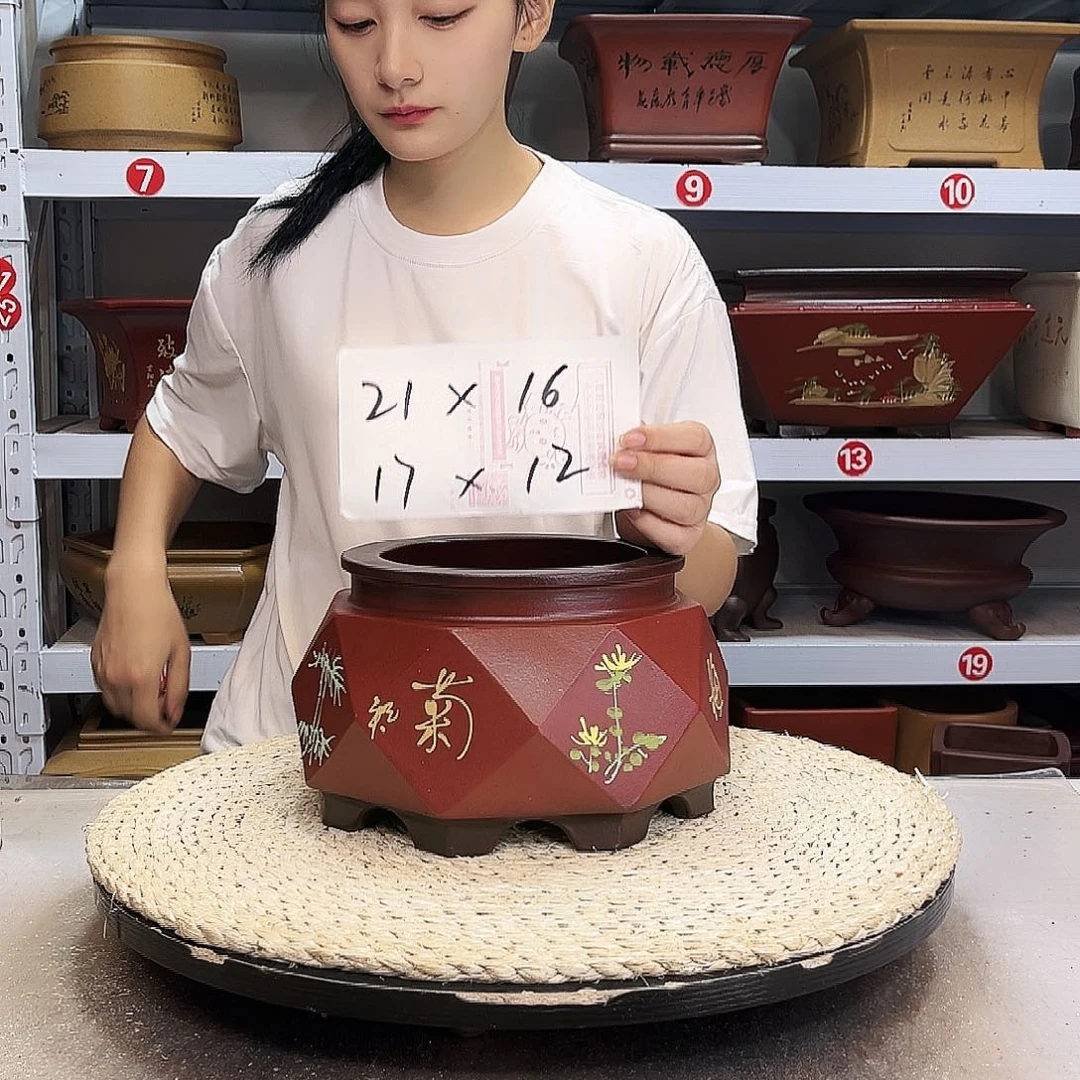 紫砂花盆紫砂花盆