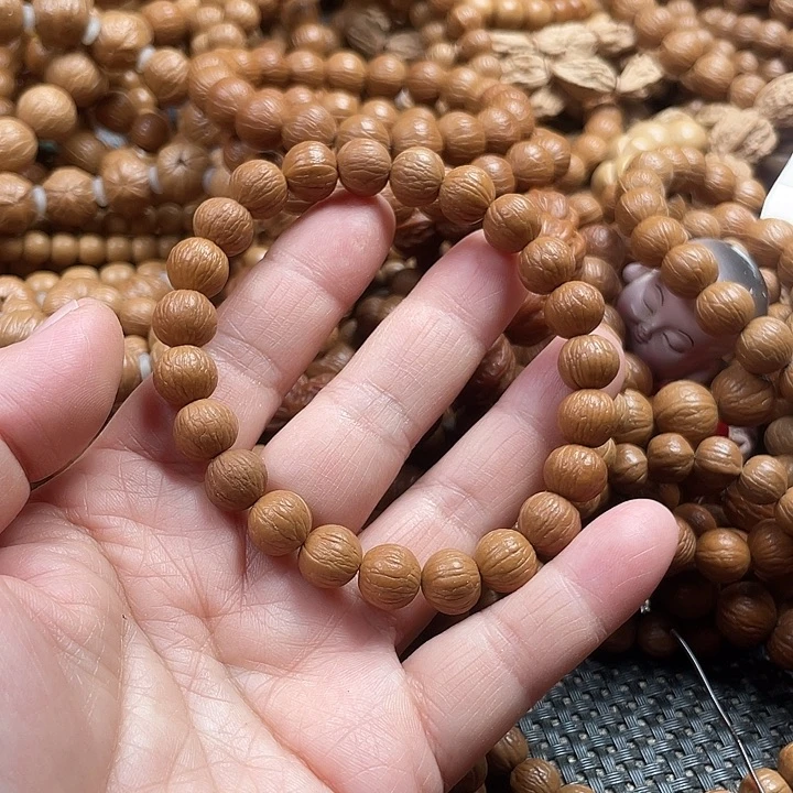 猴头核桃手串1.0+同尺小风羽