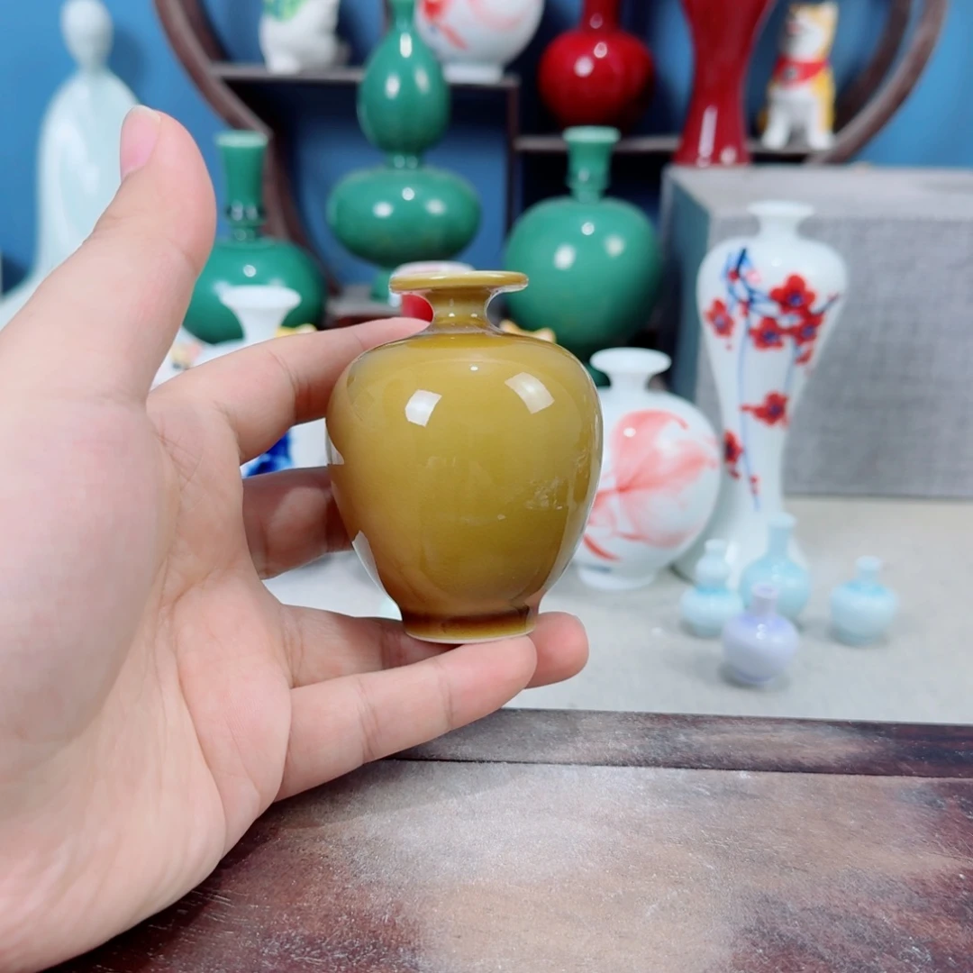 陶瓷手工小花器摆件