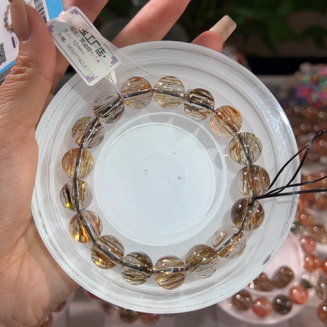 水晶未镶嵌手链12m