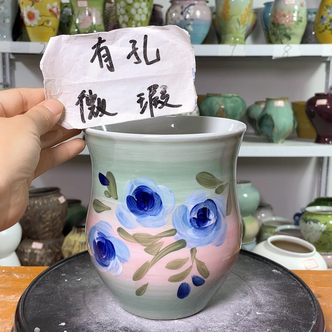 景德镇陶瓷花盆微瑕236