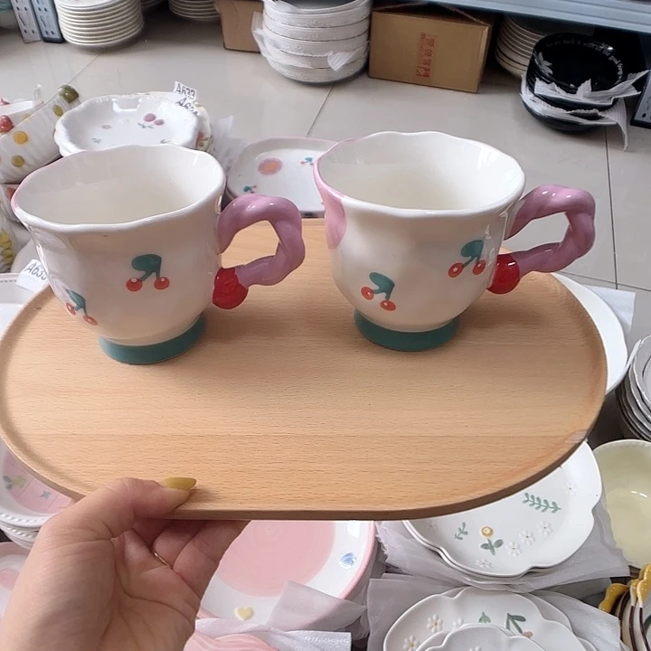 瓷片瑕疵特价陶瓷水杯