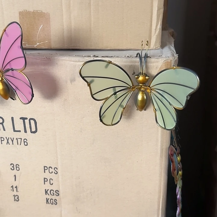 瓷片样品样品样品绿色蝴蝶