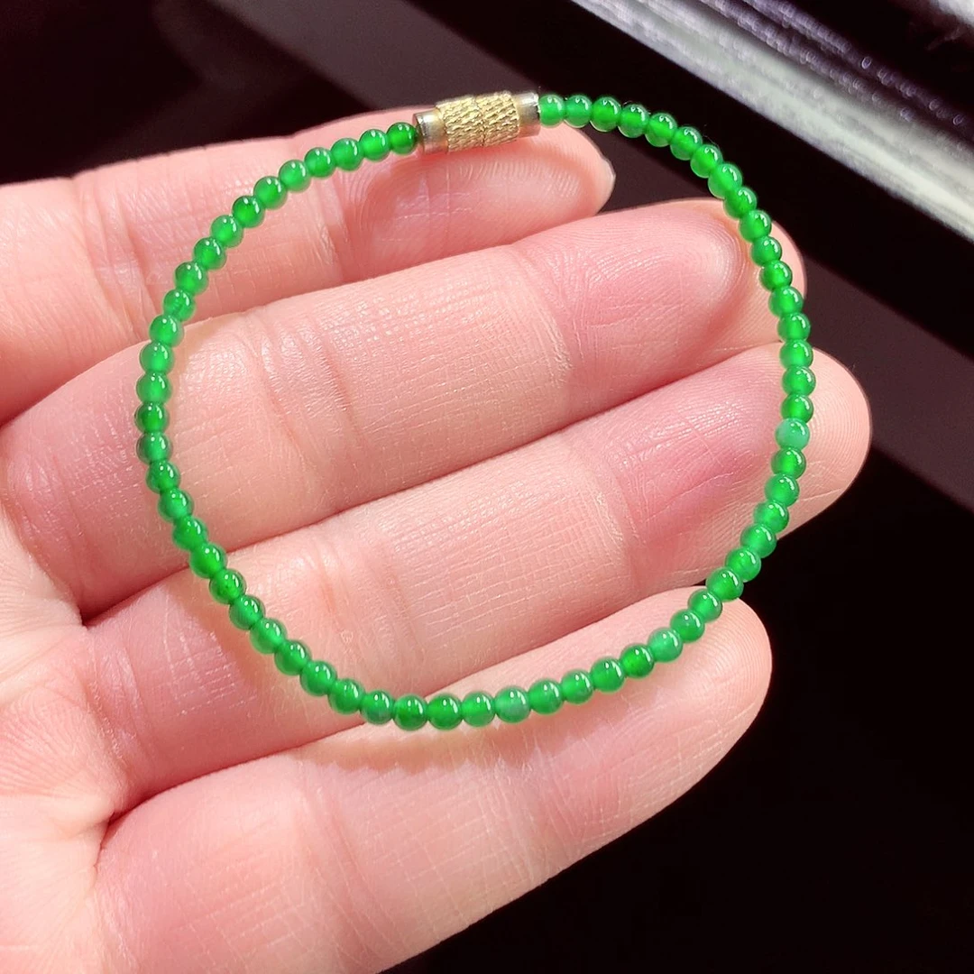 翡翠手链未镶嵌天然翡翠手链未镶嵌