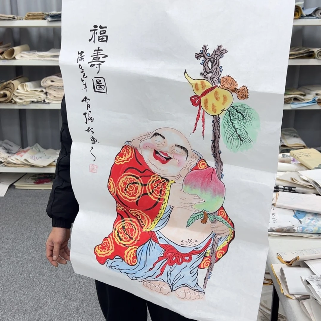 国画纯手工制作的