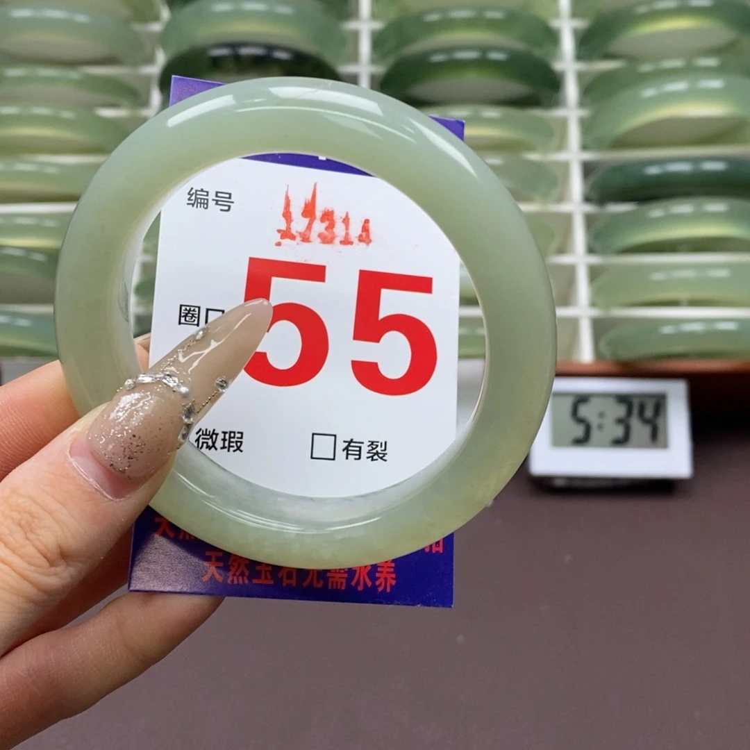 未镶嵌蛇纹石玉手镯