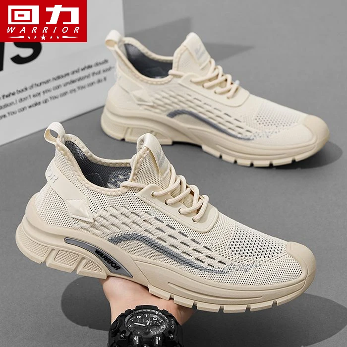 回力男鞋夏季透气网面鞋飞织鞋袜子鞋不臭脚轻便软底运动鞋开车鞋