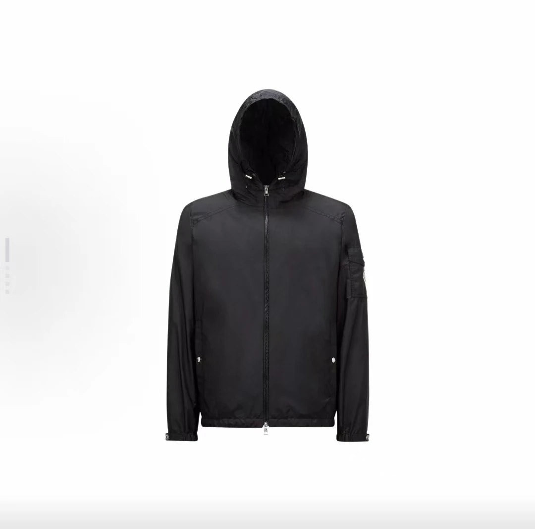 Moncler盟可睐 FW24 Etiache 纯色连帽拉链开合夹克风衣外套 hj