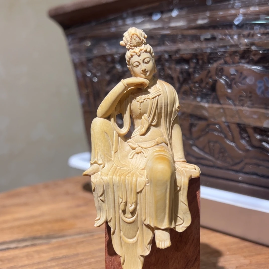乌木类成套家具黄杨木自在观音