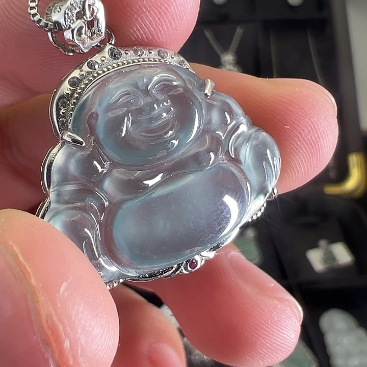 颈饰未镶嵌翡翠天然翡翠