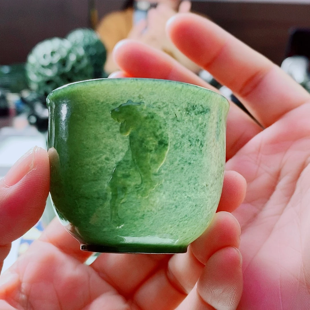 未镶嵌和田玉（青玉）摆件