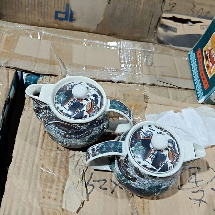 瓷片盘子碗茶壶啥都有图案随机发