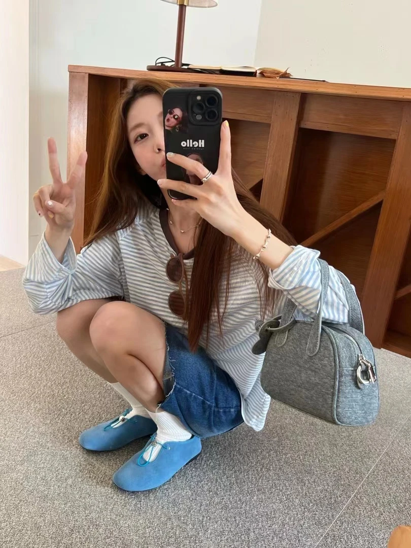 Dapai Show（9969#）韩系浅口绑带百搭鞋子