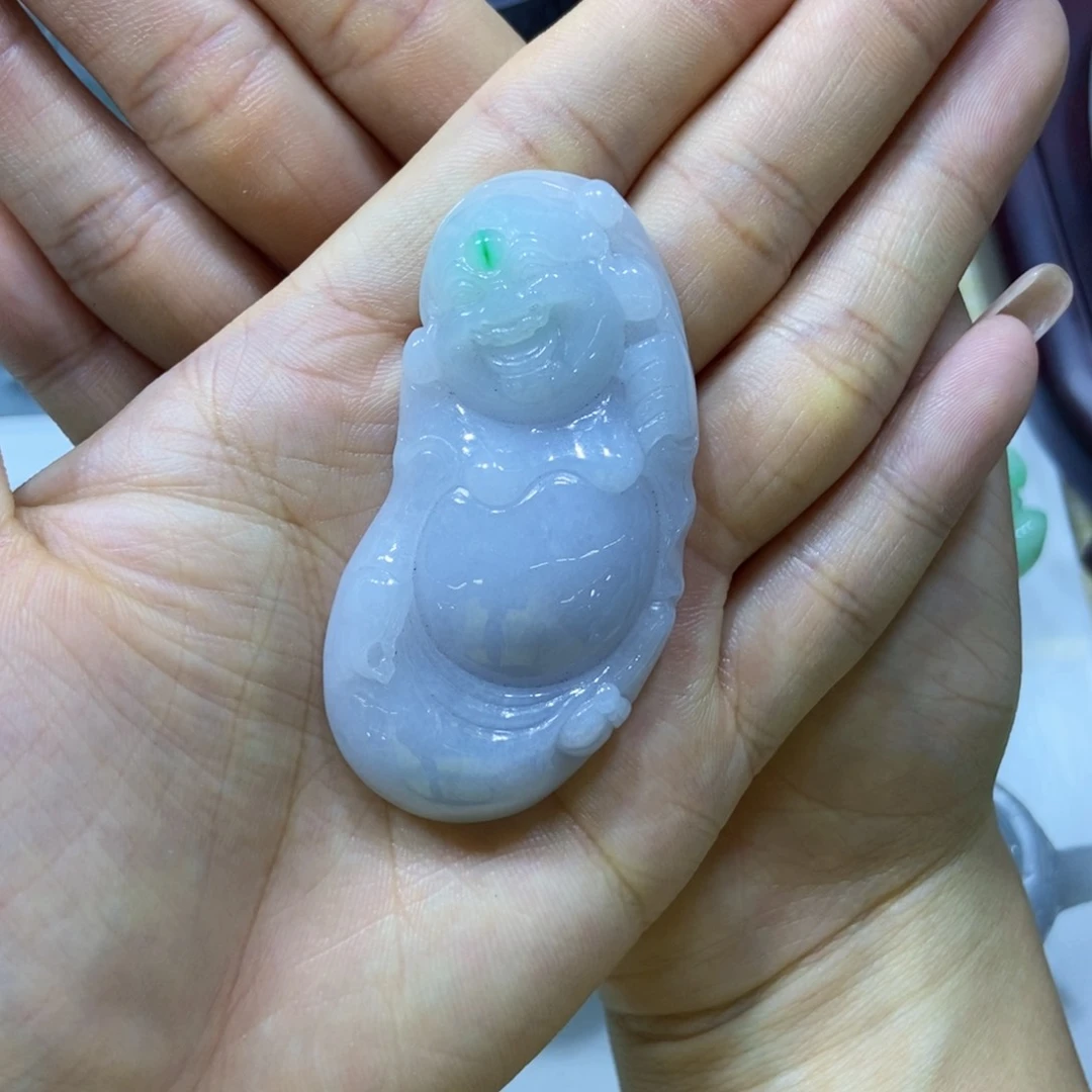 未镶嵌摆件翡翠好看的翡翠佛公