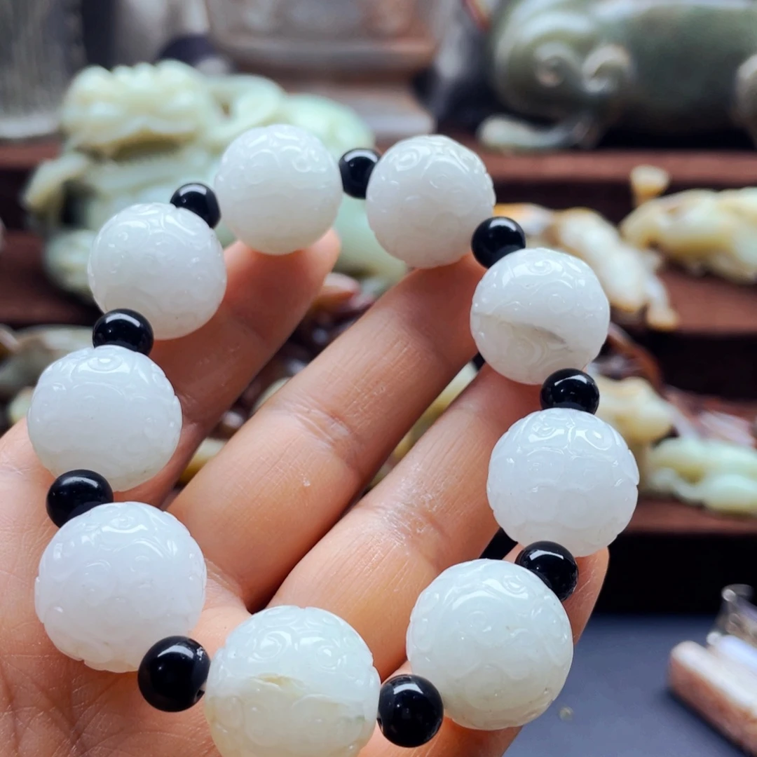 吊坠白玉菩提摆件