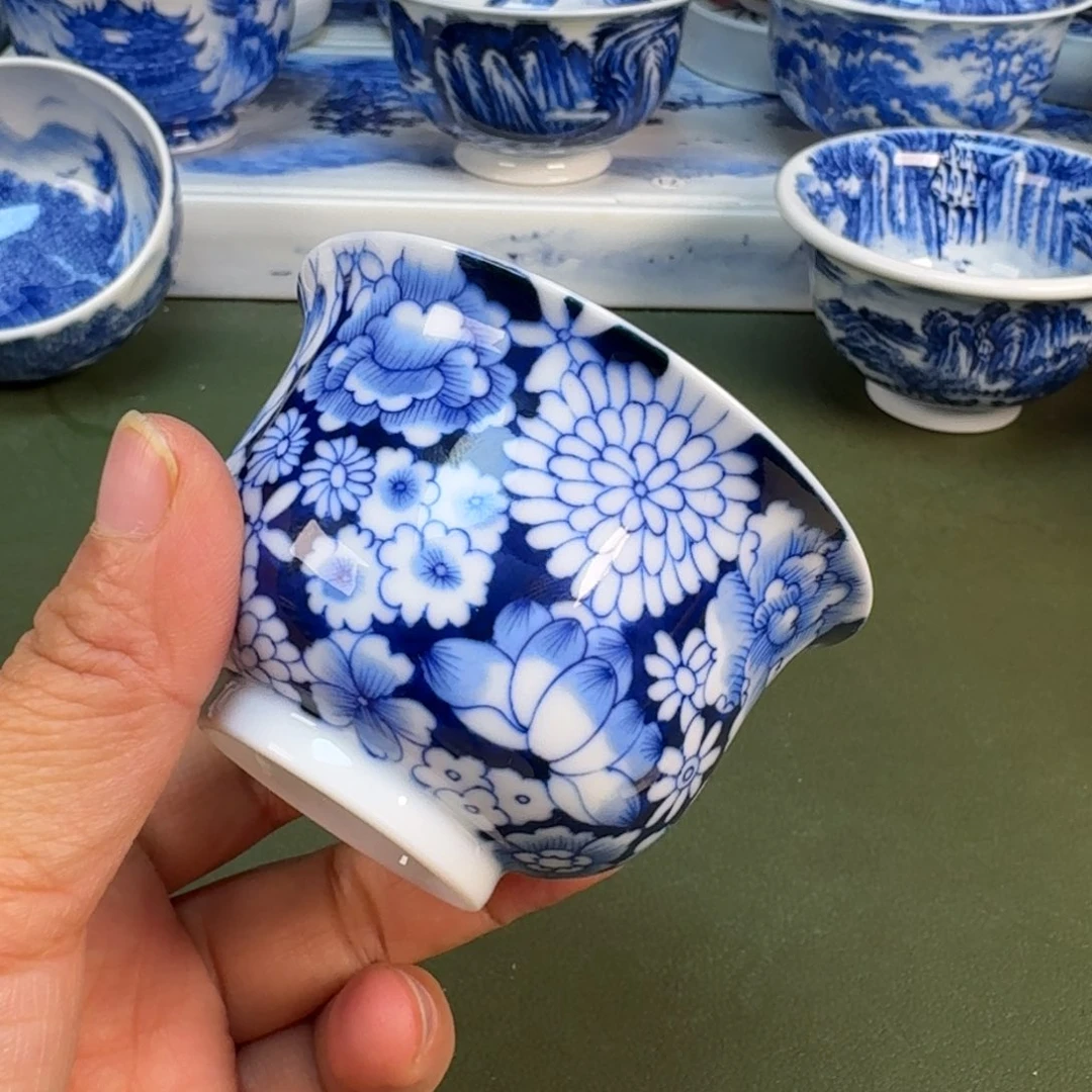 陶瓷景德镇纯手绘茶具圆圆245