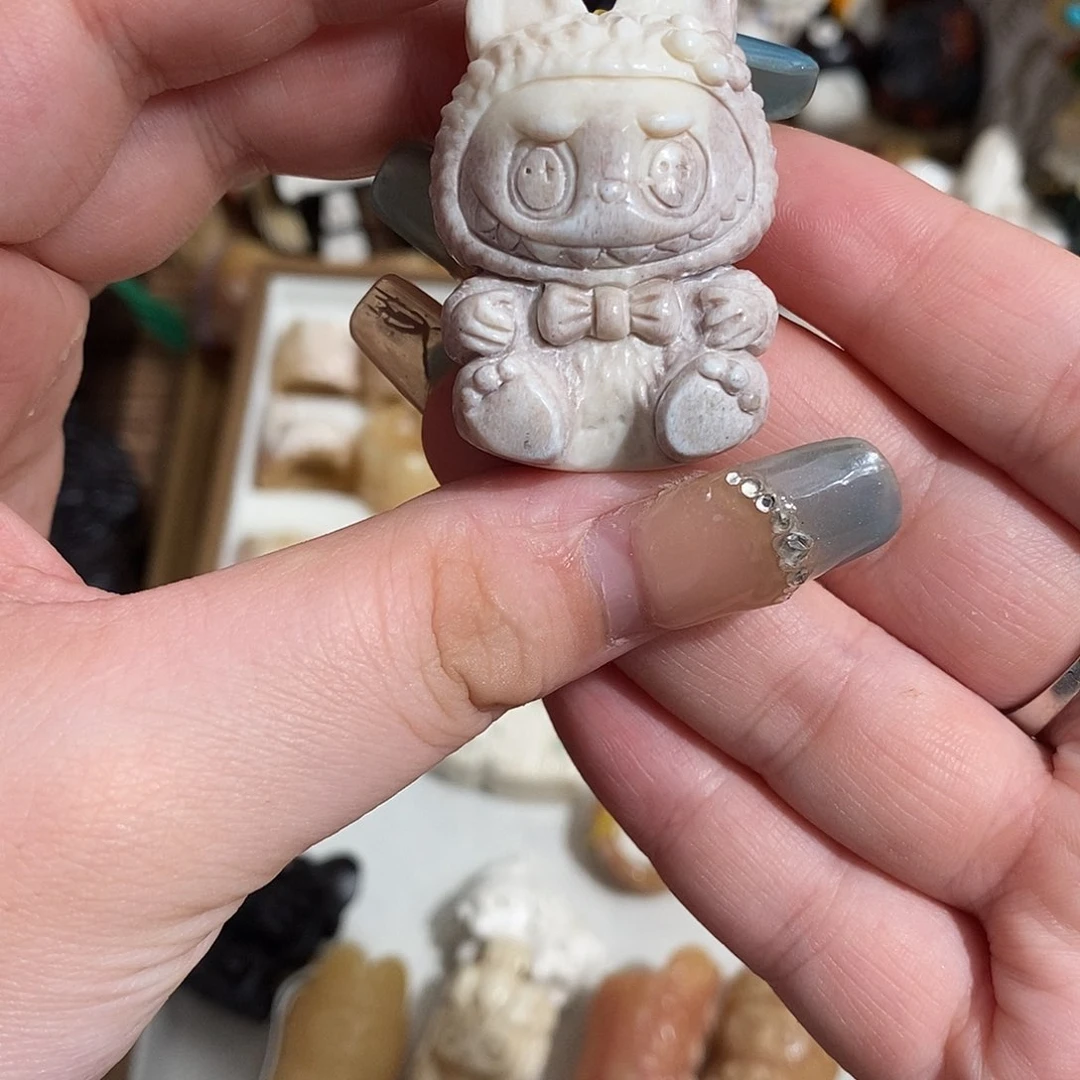 把件鹿骨M8坐姿拉布布鹿角