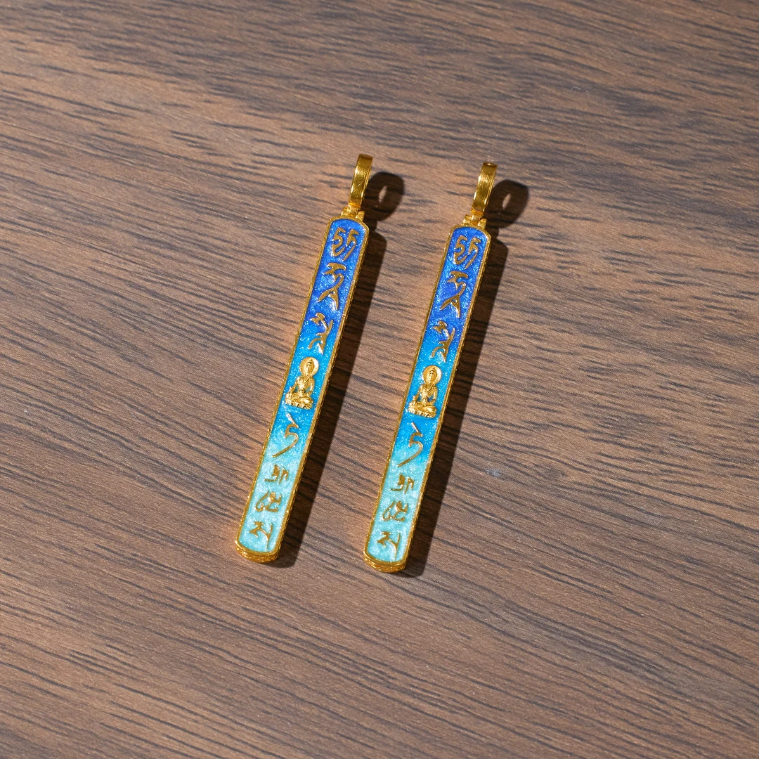 【歪歪】（素金）药师佛吊坠*18K金镶嵌（多样性发一）XB-S9416