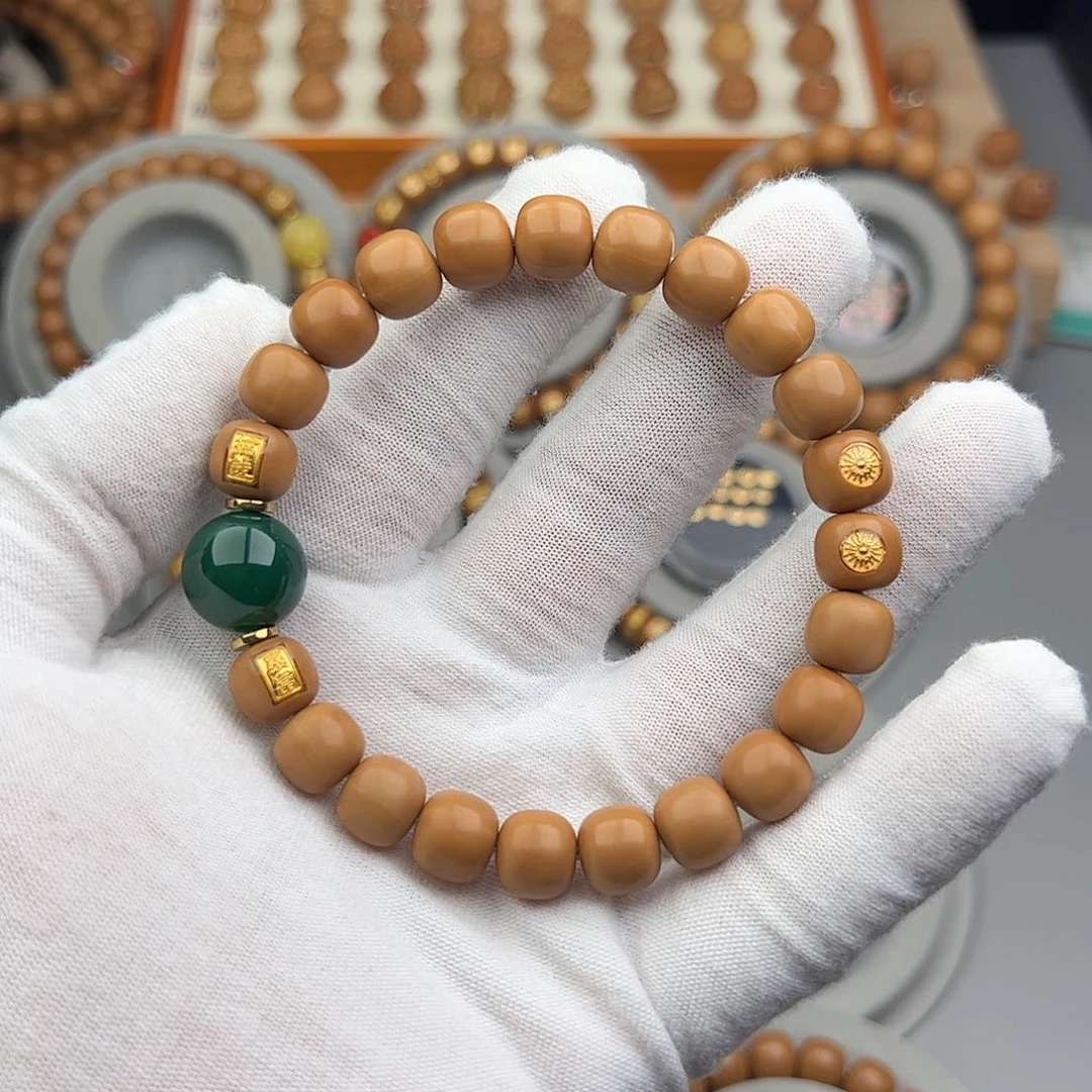 猴头核桃吊坠全品老型猴头手串私人订制（黄黄款）