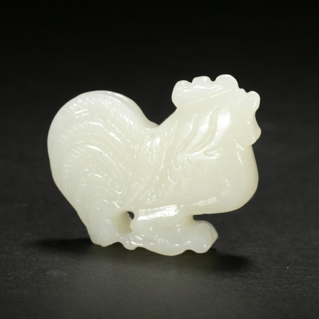 清代*酉鸡玉吊坠/06JTY1922/和田玉【北京文博】