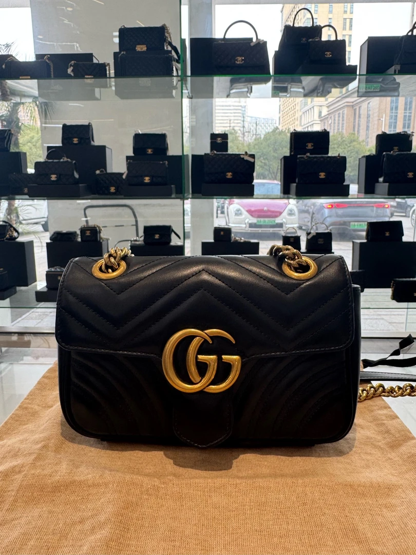 99新 GUCCI/古驰 gucci 马蒙22 黑金 98新