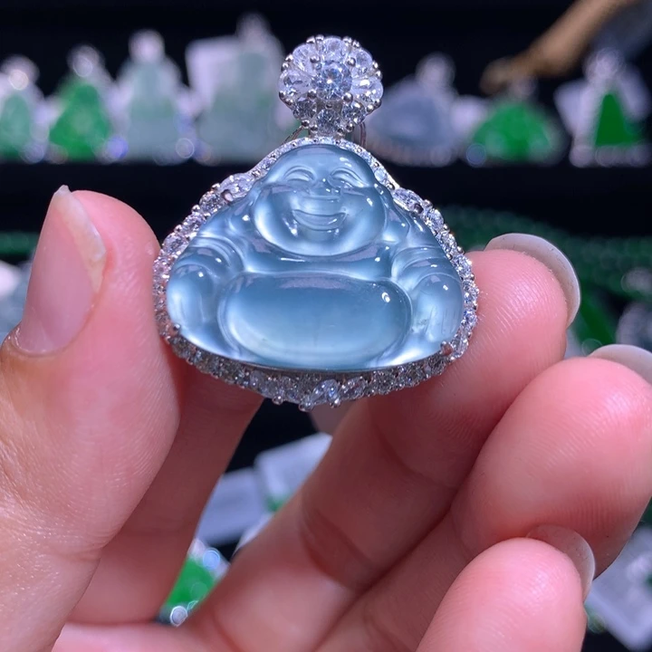 【闪购商品】颈饰银S925镶嵌翡翠天然翡翠