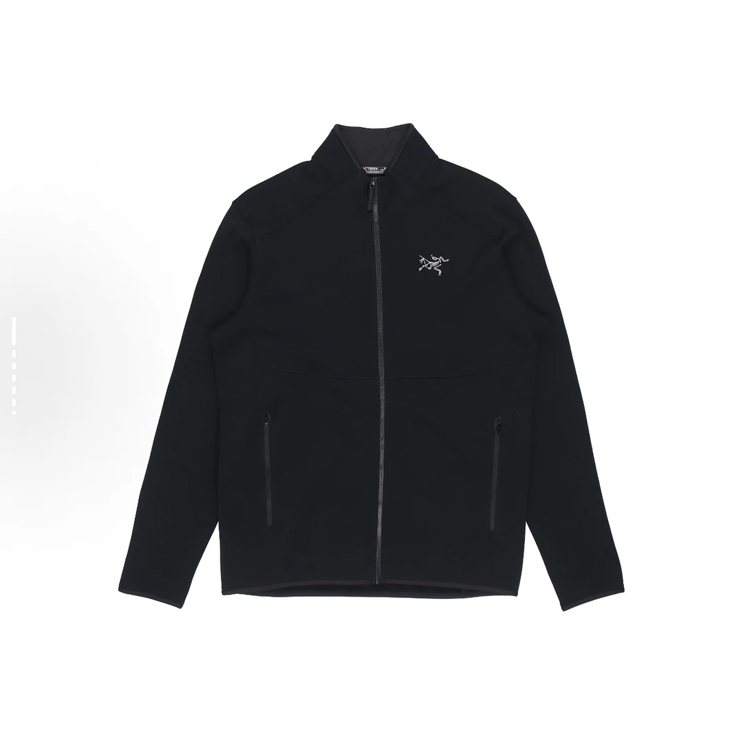 99新 ARC'TERYX/始祖鸟 抓绒刺绣logo纯色长袖夹克/尺码XXL/6913