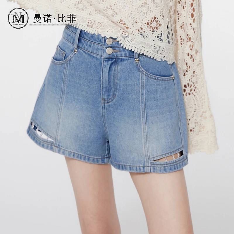 【芊芊专属】高腰牛仔短裤MFDK114287