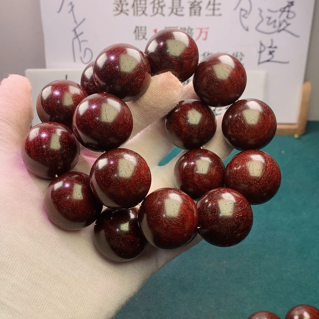 檀香紫檀（小叶紫檀）手串/手链30拆房老料纯二标无胶无蜡