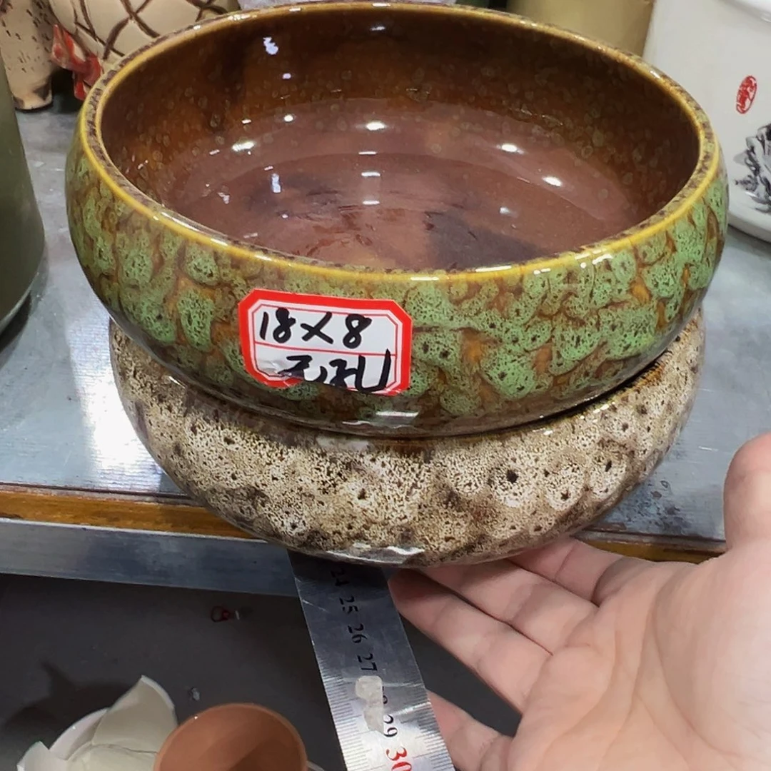 外贸尾单陶瓷花盆凑单10米包邮